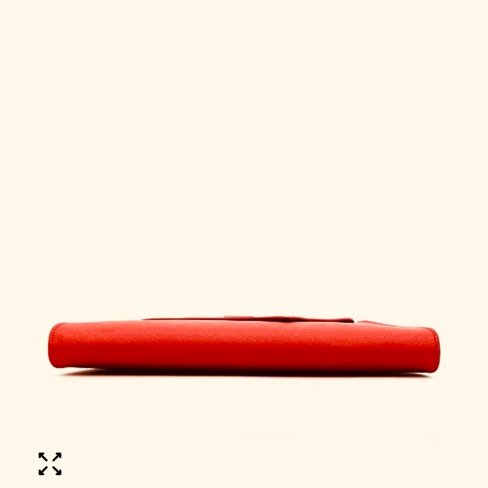 Red Envelope Crossbody Clutch Bag with Chain Strap - Picture 6 of 11